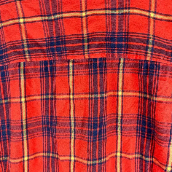 J. Crew The Perfect Shirt Size XL Women Flannel Plaid Red - Picture 6 of 7